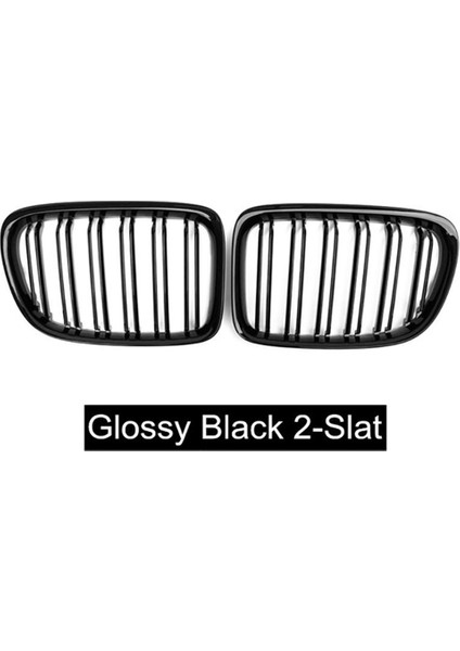 4x Parlak Siyah Ön Tampon Çift Çabuk Ön Böbrek Grill Grille For-Bmw X1 Serisi E84 Sdrıve Xdrıve 2009-2015 (Yurt Dışından) modelleri