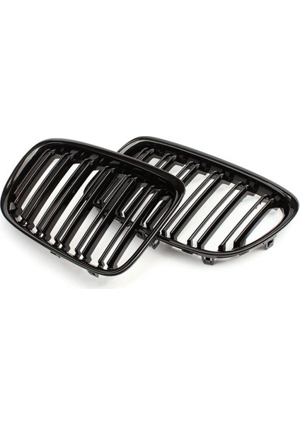 4x Parlak Siyah Ön Tampon Çift Çabuk Ön Böbrek Grill Grille For-Bmw X1 Serisi E84 Sdrıve Xdrıve 2009-2015 (Yurt Dışından) indirimleri