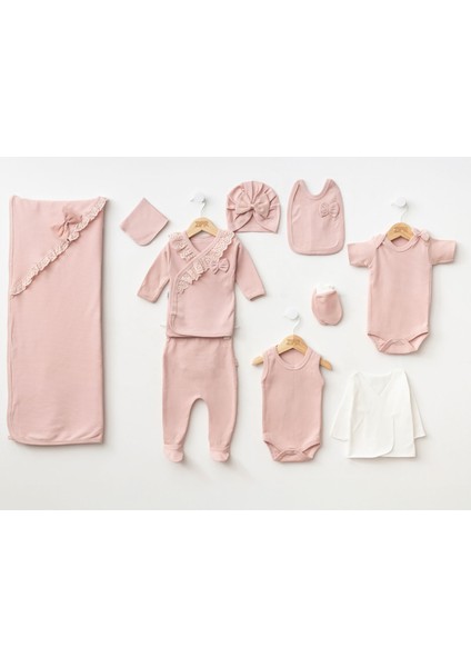 Dantel Detaylı 10LU Kız Hastane Çıkışı Zıbın Set fiyatları