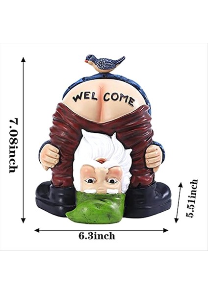 Cadılar Bayramı Gnome Heykeli - Reçine Komik Hoş Geldiniz Açık Hatta Yard Sanat Dekorasyonu Kış Noel Leri (Yurt Dışından) modelleri