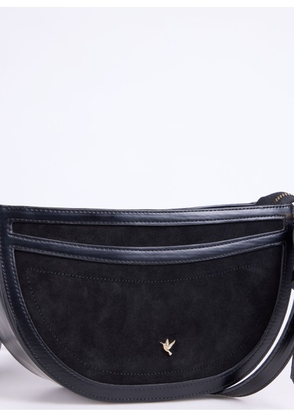 Süet Siyah Kadın Çapraz Çanta Hera-Gander indirimleri