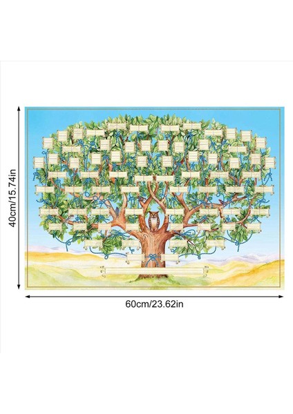 2x Aile Ağacı Grafiği 6 Nesil Şecere Poster Boş Doldurulabilir Ancestry Grafiği Baskı Aile Ağacı Resim A&#39 Yı Doldurmak Için (Yurt Dışından) fırsatları