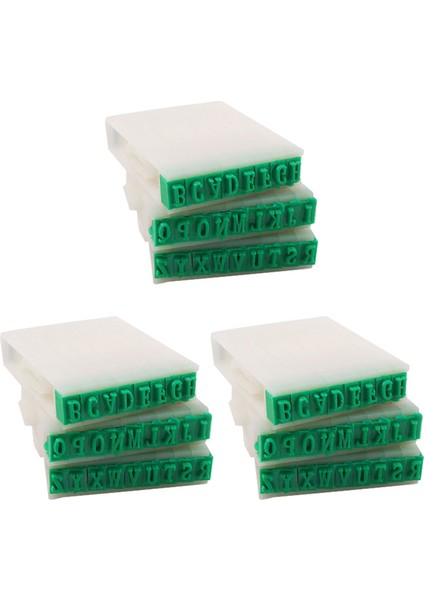 3 Set Söndürülebilir 26 Mevzuat Ingilizce Alfabe Plastik Damga Seti (Yurt Dışından)