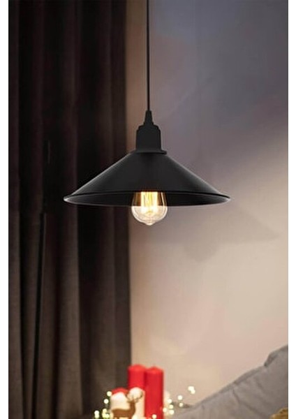 Büyük Maya Tekli Sarkıt Antik Siyah 30 cm Estetik Tasarım ile İç Mekan Aydınlatma indirimleri