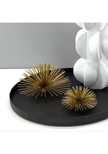Nordic Metal Tel Top Süsleri Duvar Diken Top Deniz Kesik Şekil Metal Top Dandelasyon Süsleri Ev Dekoru 10CM (Yurt Dışından) fırsatları