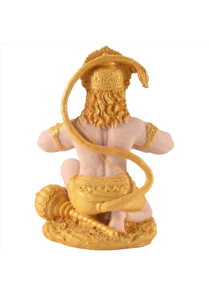 Gold Hanuman Heykeli Hint Lord Heykeli Hindistan Heykelcik Koleksiyonu Idol Murti Pooja Dekor Süsleme Için Heykel (Yurt Dışından) indirimleri