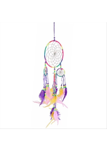 El Yapımı Rüya Yakalayıcı Geleneksel Dreamcatcher Duvar Asılı Dekorasyon Renkli Tüy (Yurt Dışından) fiyatları