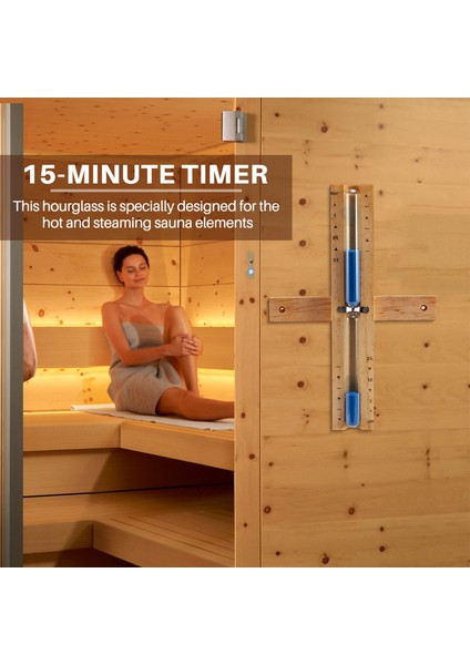 15 Dakikalık Zamanlayıcı Sauna Kum Saati Duvar Döndürücü Kum Zamanlayıcı Geri Sayım Saati 15 Dakika (Mavi) (Yurt Dışından) modelleri