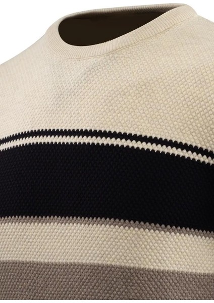 Erkek Sıfır Yaka Kazak Petek Örgü Klasik Kalıp 5244C BGL-ST04861 fırsatları