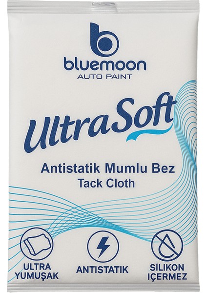 30X80 cm Ultrasoft Antistatik Mumlu Bez Boya Öncesi ve Elektronik Yüzey Silme Bezi 5 Paket