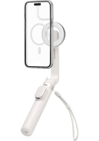 Kablosuz Bluetooth Selfie Çubuğu MagSafe ile Uyumlu Uzaktan Kumandalı Tripod / 60 cm Kadar Uzatılabilir Kolay Taşınabilir MagFit S571W Dune Beige - AMP07657