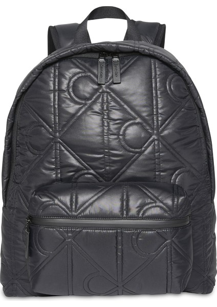 Siyah Erkek Sırt Çantası Puffer Round Backpack