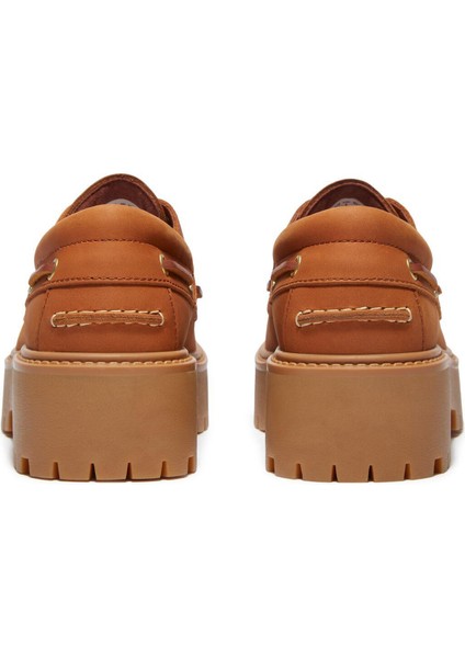 Deri Kahve Kadın Günlük Ayakkabı TB0A2GVFEM71