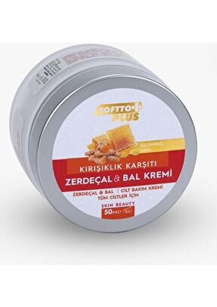 Zerdeçal & Bal Kremi Kırışıklık Karşıtı Etki Tüm Cilt Tipleri İçin 100 ml