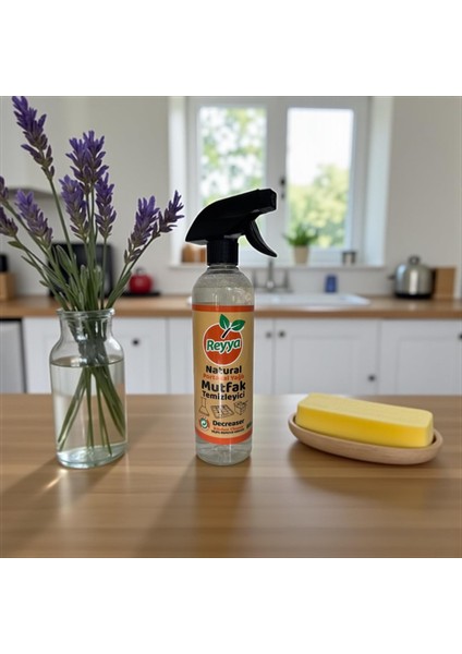 Naturel Portakal Yağlı Mutfak Yüzey Temizleyici - 600 ml (Koli Içi 12 Adet)