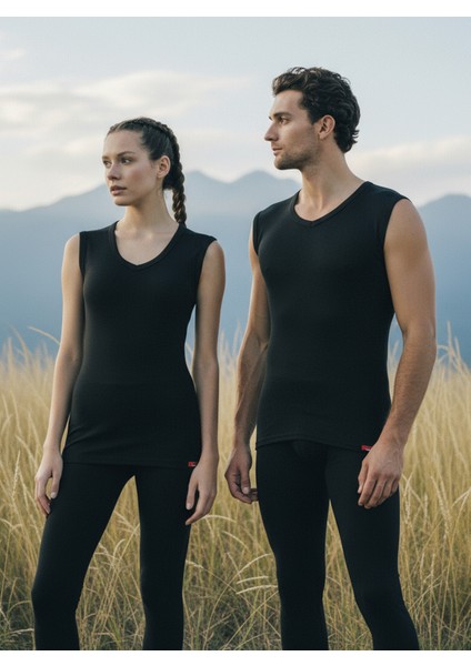 Unisex Termal Tişört 2. Seviye 9243 - Siyah