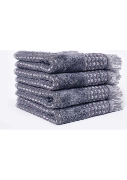 Zeus 4'lü El Havlusu Seti Organik Pamuk Inject Antrasit 30X50 cm fiyatları