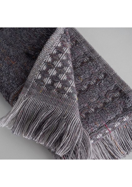 Zeus 4'lü El Havlusu Seti Organik Pamuk Inject Antrasit 30X50 cm