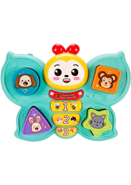 Sesli ve Işıklı Şekil Eşleştirme Arkadaşı Müzikal Kelebek