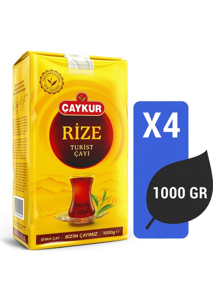 Rize Turist Çayı 1000 Gr x 4 Adet