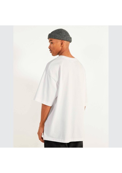 Kısa Kollu Oversize Beyaz Tişört Unisex %100 Pamuk Recycle fiyatları