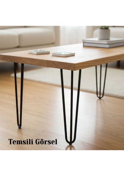 Sehpa Ayağı 71 cm Siyah Metal Masa Ayağı Dayanıklı Mobilya Destek Ayağı Yükseltici Model 4 Adet indirimleri