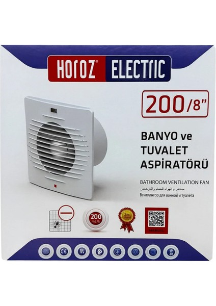 200/8” Banyo ve Tuvalet Aspiratörü fiyatları