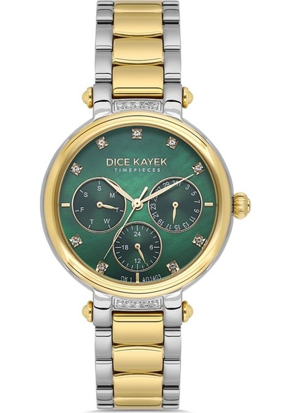 DK.1.AG1403.03 Fonksiyonlar Aktif 5 Atm Suya Dayanıklı Metalik-Altın Renk Kadın Kol Saati