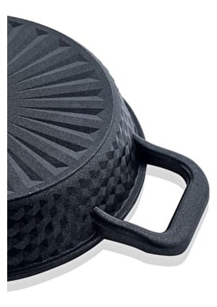 3'lü Yumurta Sahanı Seti Döküm Kaplama 18 cm 20 cm 22 cm Siyah Renk