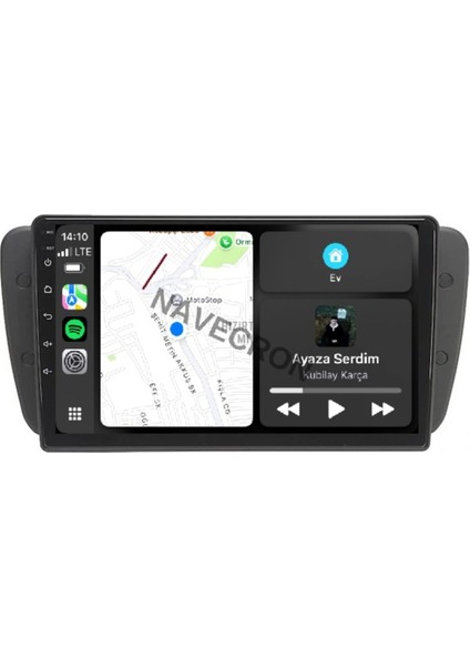 Seat Ibıza 2009-14 9"uyumlu Androıd Multimedya Gerçek 2/32 Kablosuz Carplay Geri Görüş Kameralı