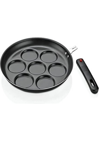 Krep Tavası 28 cm Teflon Kaplama ile Yapışmaz Özellikte 1 Adet Siyah Renk modelleri