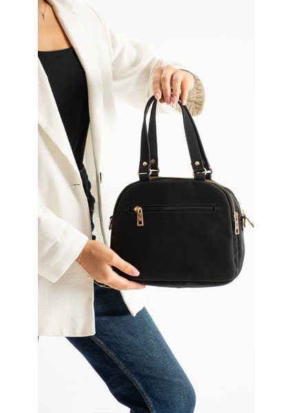 Kadın Siyah Yumuşak Suni Deri Ayarlanabilir Çapraz Askılı Smart Casual Omuz ve El Çantası fırsatları