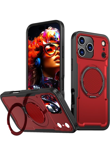 iPhone 17 Pro Max Için Pc Hibrit Tpu Telefon Kılıfı (Yurt Dışından)