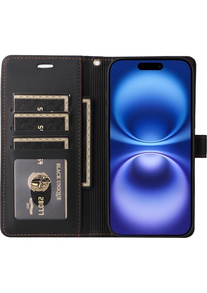 iPhone 17 Için Altı Kart Yuvalı Deri Telefon Kılıfı (Yurt Dışından) fırsatları