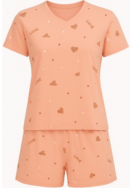 Milan Kalp Love Baskılı Şortlu Takım modelleri