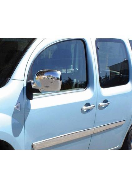 Renault Kangoo Uyumlu 2008-2013 Ayna Kapağı 2 Parça Abs Krom Kaplama