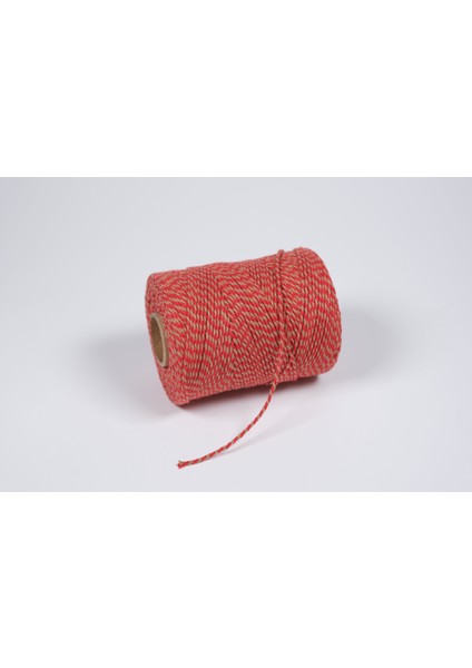 Hediye Paketleme, Ambalaj Ipi, Marteniçka, Dıy Ipi, 200 Metre (Twine Baker), Kırmızı-Kraft fırsatları