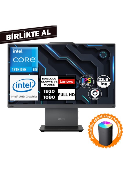 Thinkcentre Neo 50A G5 I5-13420H 32GB 1tb SSD 23.8" Fdos Aıo+Hava Nemlendirici 12SC000MTR 048