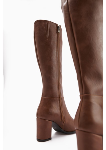 Deniza Taba Topuklu Kadın Çizme indirimleri