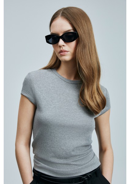 Ann Kadın T- Shırt Siyah