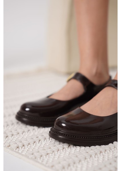 Briana Acı Kahve Rugan Mary Jane Ayakkabı fiyatları