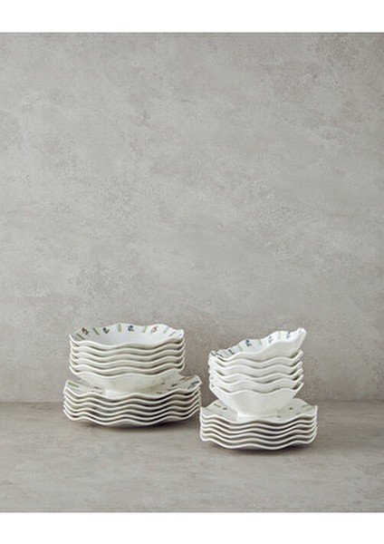 Pleasant Yemek Takımı 24 Parça 6 Kişilik Şık Tasarım ve Kaliteli Malzeme