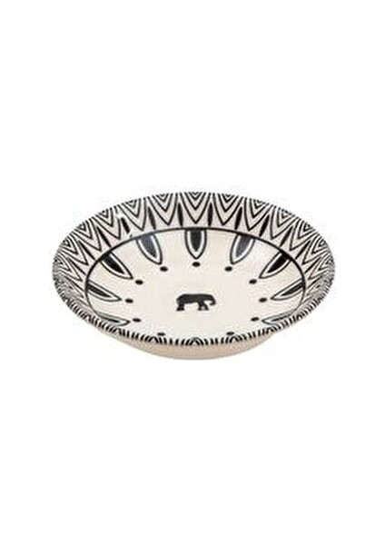 Marrakech 26 Parça Yemek ve Kahvaltı Takımı 6 Kişilik Siyah Desenli Porselen Set