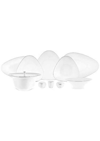 Fine Pearl Extra Yemek Takımı 62 Parça 12 Kişilik Porselen Beyaz Zarif Tasarım indirimleri