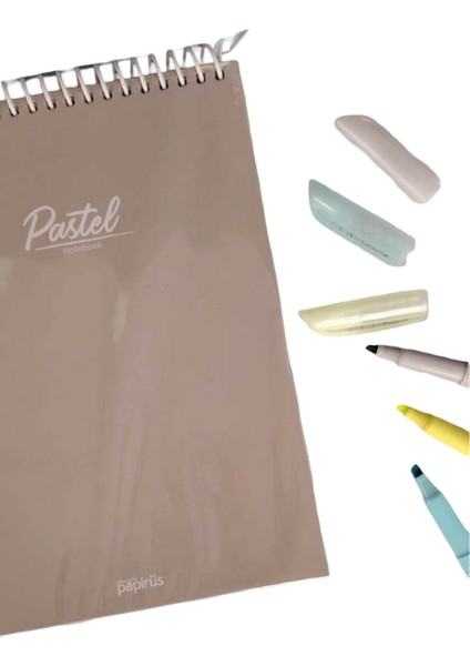 Pastel A5 Kareli Not Defteri Işaret Kalemi Set fırsatları