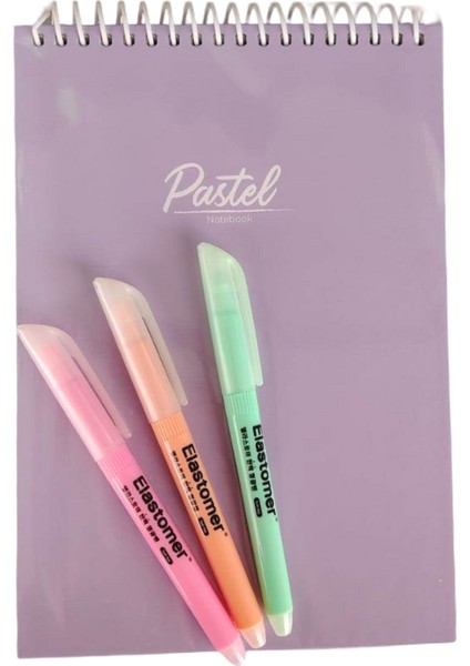 Pastel A5 Kareli Not Defteri Işaret Kalemi Set indirimleri
