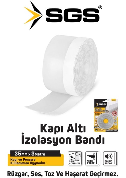 1243 Kapı Altı Rüzgar Önleyici ve Ses Yalıtım Bandı 35MM x 3m Kendinden Yapışkanlı fiyatları