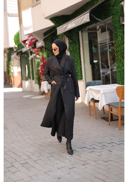 Rüyam Jakarlı Şal Yaka Kapitone Mont - 7003 fiyatları