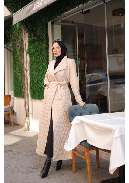 Rüyam Jakarlı Şal Yaka Kapitone Mont - 7003 fiyatları