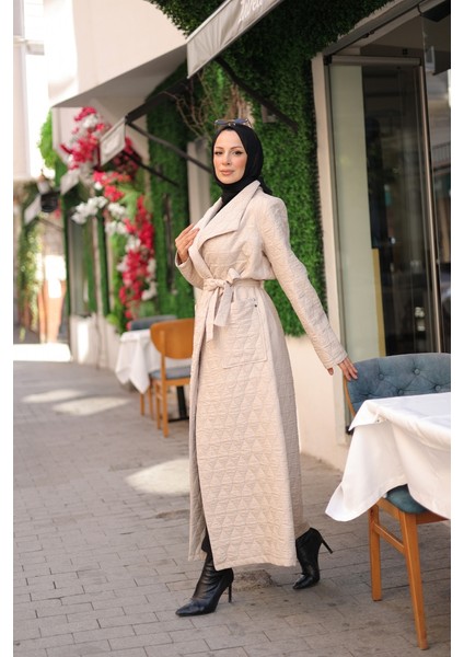 Rüyam Jakarlı Şal Yaka Kapitone Mont - 7003 indirimleri